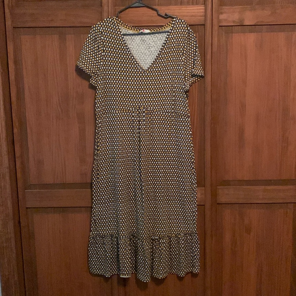 Boden short sleeve cotton midi dress